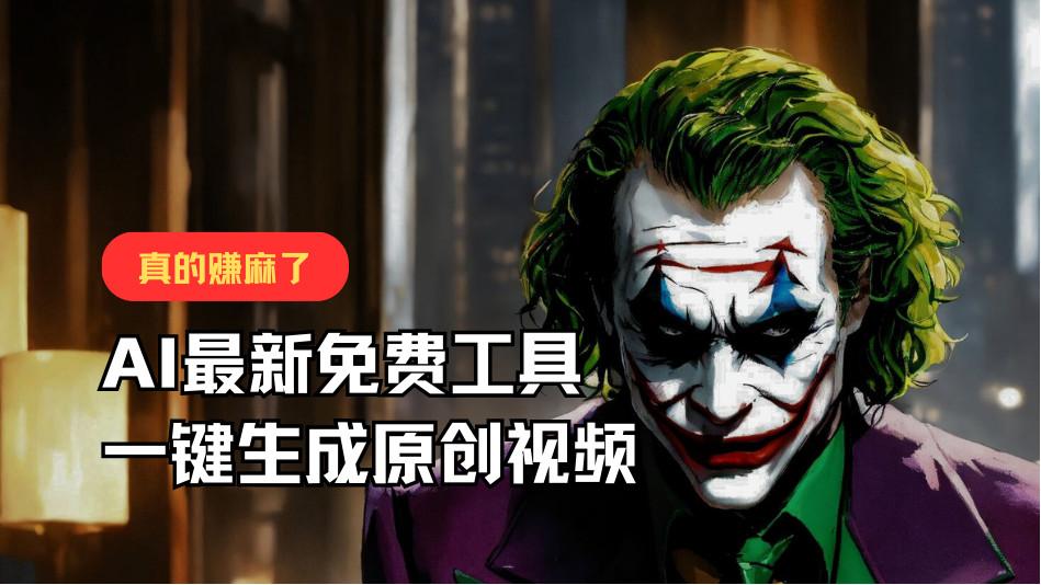 最新免费AI工具，一键生成原创视频，佛系搬运，轻松月入10000+！_就是爱分享