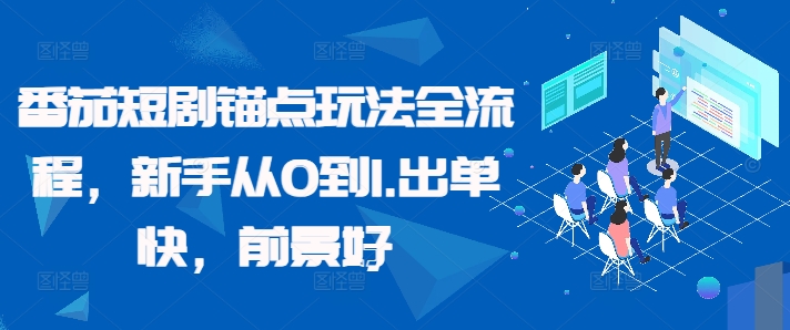番茄短剧锚点玩法全流程，新手从0到1，出单快，前景好_就是爱分享