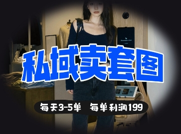 私域卖套图每天3-5单，每单利润99_就是爱分享