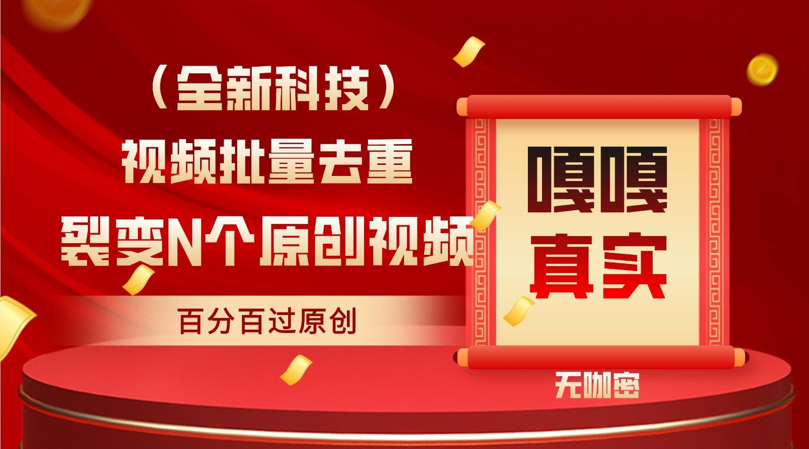 最新全自动去重技术，批量操作百分百过原创_就是爱分享
