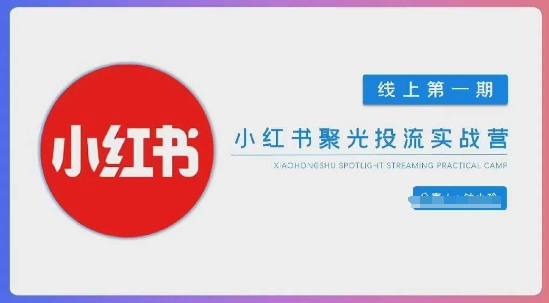 小红书聚光陪跑第一期，教你从0到1玩转小红书聚光投流，搭建小红书付费投流团队，更快的见到效果_就是爱分享