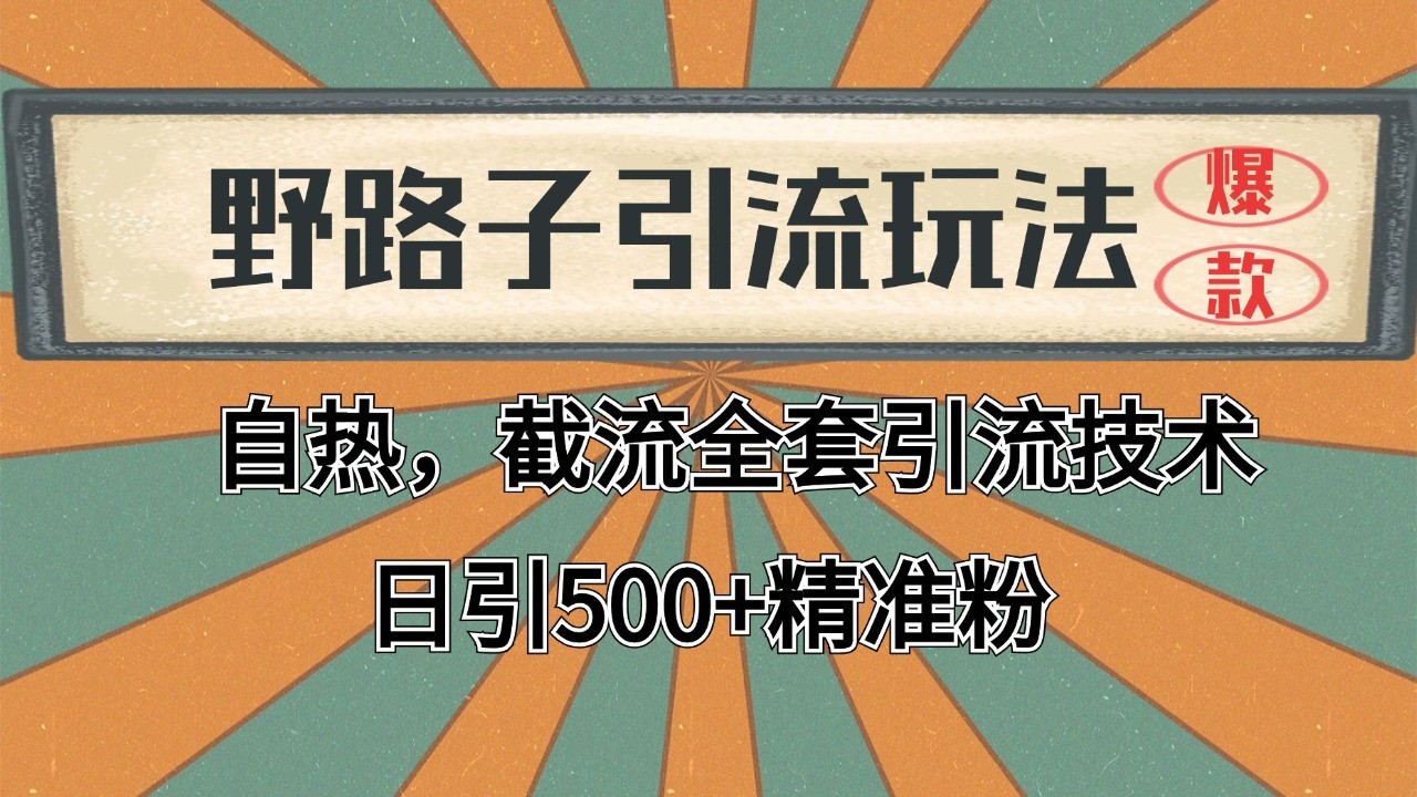 抖音小红书视频号全平台引流打法，全自动引流日引2000+精准客户_就是爱分享