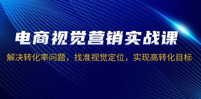 电商视觉营销实战课，解决转化率问题，找准视觉定位，实现高转化目标_就是爱分享