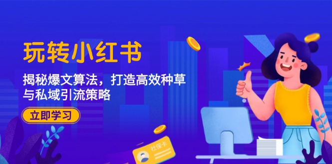 玩转小红书：揭秘爆文算法，打造高效种草与私域引流策略_就是爱分享