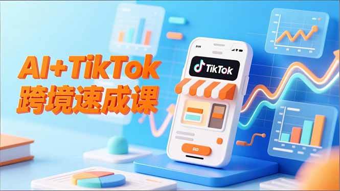 （16745期）AI+TikTok跨境速成课，智能翻译、店铺定位、流程拆解，7天高效上线运营_就是爱分享