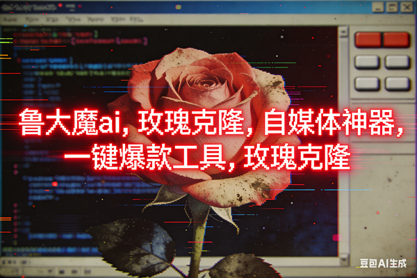 （16971期）ai鲁大魔，自媒体必备的软件，玫瑰克隆神器，一键爆款，详细教程_就是爱分享
