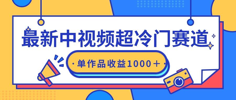 (9275期)最新中视频超冷门赛道，轻松过原创，单条视频收益1000＋_就是爱分享