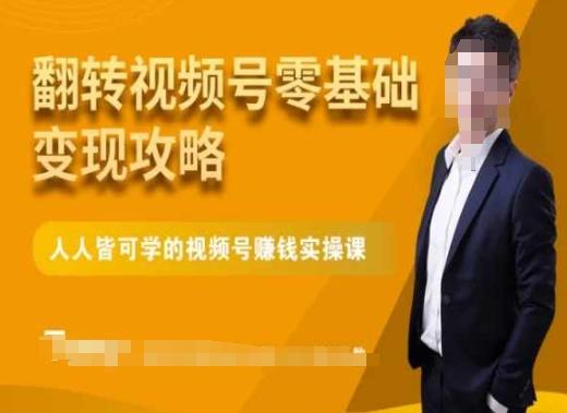 微信视频号零基础变现攻略，人人皆可学的视频号赚钱实操课_就是爱分享