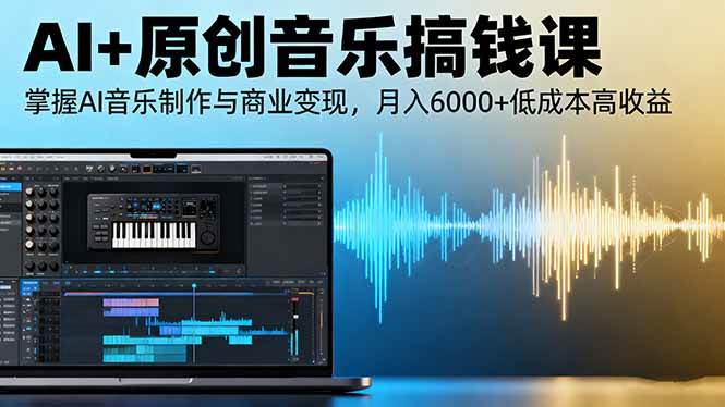 （16324期）AI+原创音乐搞钱课：掌握AI音乐制作与商业变现，月入6000+低成本高收益_就是爱分享