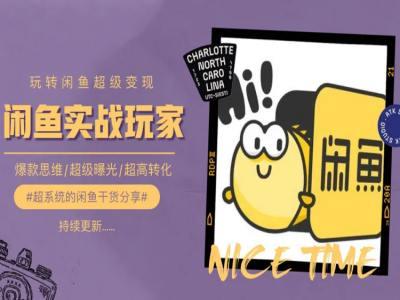 手把手教你0到1系统玩转闲鱼变现，爆款思维/超级曝光/超高转化_就是爱分享