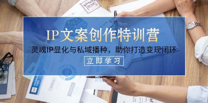 IP文案创作特训营，灵魂IP显化与私域播种，助你打造变现闭环(14节课)_就是爱分享