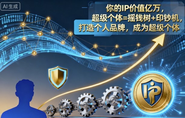 你的IP价值亿万，超级个体=摇钱树+印钞机，打造个人品牌，成为超级个体_就是爱分享