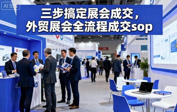 三步搞定展会成交，外贸展会全流程成交sop_就是爱分享