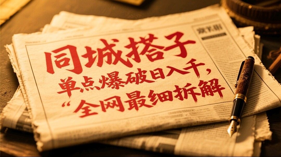 同城搭子群19.9单点爆破日入千，搭子组局月入万，全网最细拆解_就是爱分享