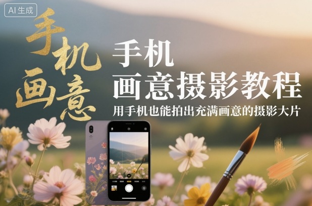 手机画意摄影教程，用手机也能拍出充满画意的摄影大片_就是爱分享