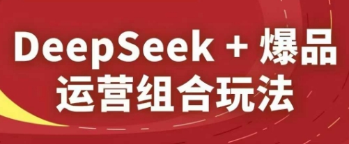 DeepSeek+爆品运营组合玩法，2025淘系精品课_就是爱分享