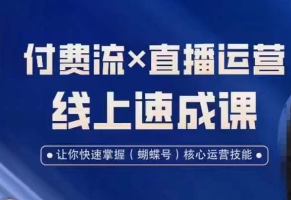 视频号付费流实操课程，付费流✖️直播运营速成课，让你快速掌握视频号核心运营技能_就是爱分享