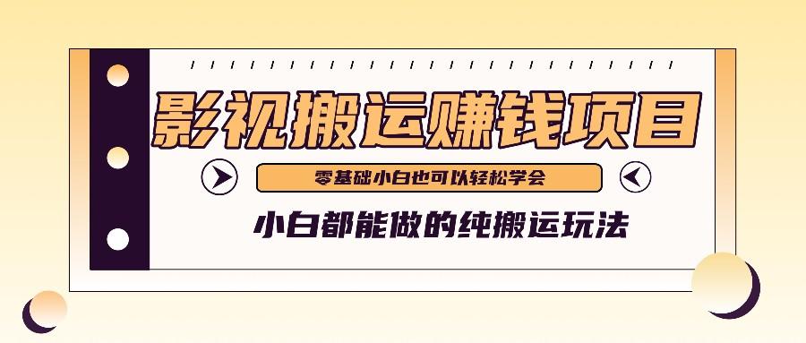 手把手教你操作影视搬运项目，小白都能做零基础也能赚钱_就是爱分享