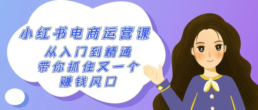 2024小红书-电商运营课，从入门到精通，带你抓住又一个赚钱风口(50节课)_就是爱分享