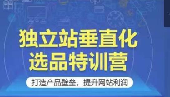 独立站垂直化选品特训营，打造产品壁垒，提升网站利润_就是爱分享