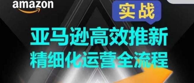 亚马逊高效推新精细化运营全流程，全方位、快速拉升产品排名和销量!_就是爱分享