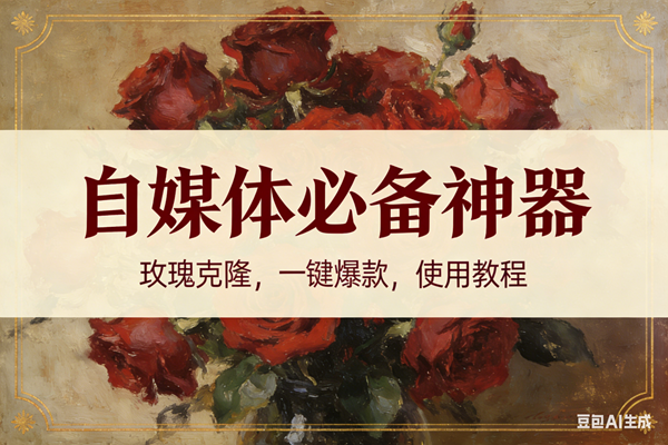 （16940期）玫瑰克隆神器，ai鲁大魔，自媒体必备的软件，一键爆款，详细教程_就是爱分享