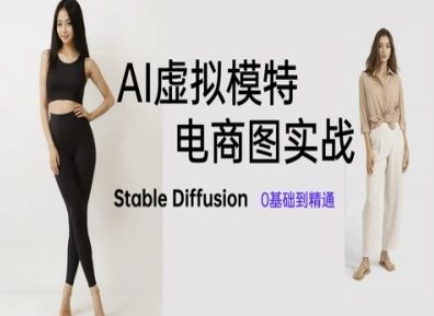 AI虚拟模特电商图实战，AI绘画Stable Diffusion 0基础到精通_就是爱分享