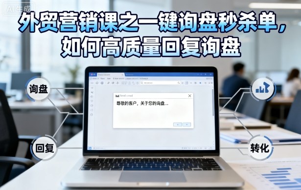 外贸营销课之一键询盘秒杀单，如何高质量回复询盘_就是爱分享