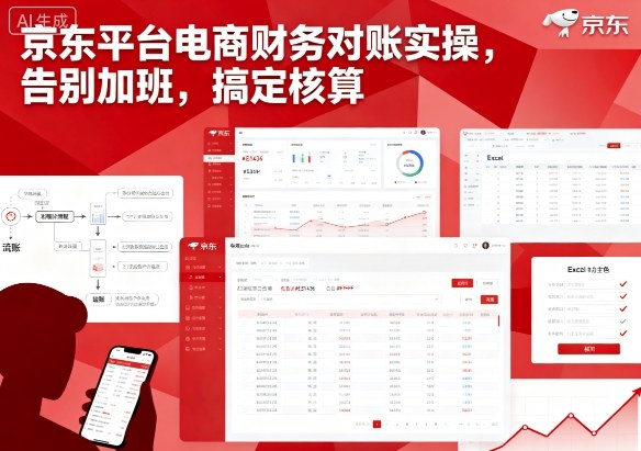 京东平台电商财务对账实操，告别加班，搞定核算_就是爱分享