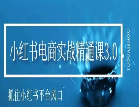小红书电商实战精通课3.0，抓住小红书平台的风口，不错过有一个赚钱的机会_就是爱分享